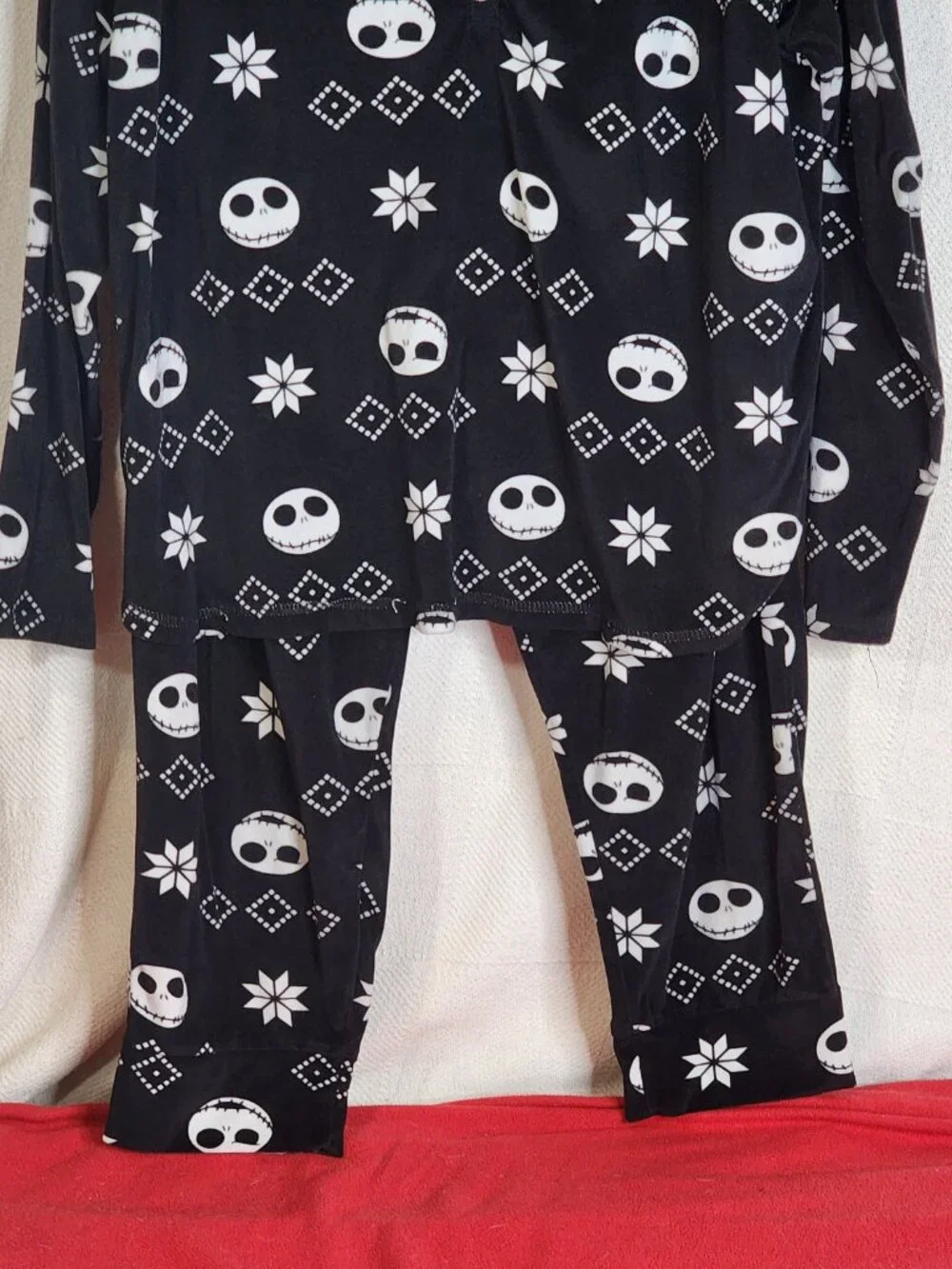 Disney Nightmare Before Christmas Black Soot Poly 2pc Pajama Set Size 3X 22W-24W - Picture 4 of 16